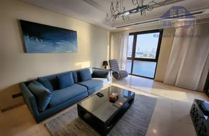 Living Room image for: Apartment - 1 Bedroom - 2 Bathrooms for rent in Reef Island - Capital Governorate, Image 1