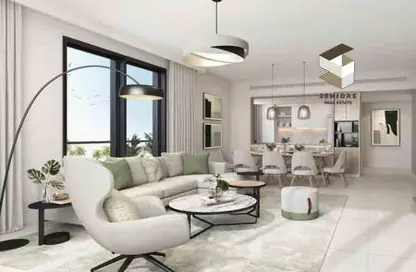 Living / Dining Room image for: Apartment - 1 Bedroom - 1 Bathroom for sale in Marassi Al Bahrain - Diyar Al Muharraq - Muharraq Governorate, Image 1