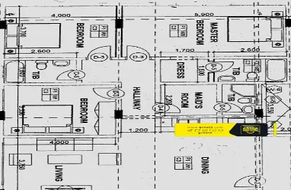 صورة لـ مخطط ثنائي الأبعاد شقة - 4 غرف نوم - 3 حمامات للبيع في سار - المحافظة الشمالية ، صورة رقم 1
