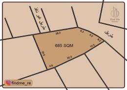 صورةمخطط ثنائي الأبعاد لـ: أرض للبيع في الجفير - محافظة العاصمة, صورة 1