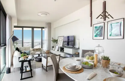 Living / Dining Room image for: Apartment - 3 Bedrooms - 4 Bathrooms for sale in Marassi Residences - Diyar Al Muharraq - Muharraq Governorate, Image 1