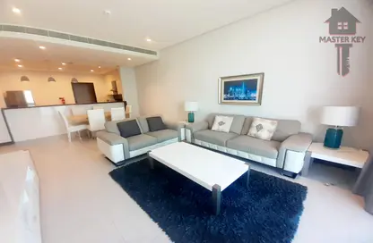 Living / Dining Room image for: Apartment - 2 Bedrooms - 3 Bathrooms for rent in Reef Island - Capital Governorate, Image 1