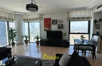 Living / Dining Room image for: Apartment - 2 Bedrooms - 2 Bathrooms for rent in Al Burhama - Manama - Capital Governorate, Image 1