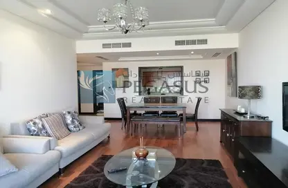 Living / Dining Room image for: Apartment - 2 Bedrooms - 3 Bathrooms for sale in Abraj Al Lulu - Manama - Capital Governorate, Image 1