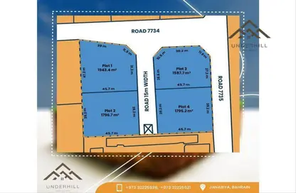 2D Floor Plan image for: Land - Studio for sale in Janabiya - Northern Governorate, Image 1