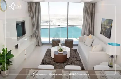 Living Room image for: Apartment - 1 Bedroom - 2 Bathrooms for rent in Danat Al Bahrain - Southern Governorate, Image 1