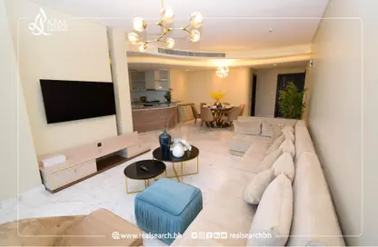 Living Room image for: Apartment - 3 Bedrooms - 4 Bathrooms for sale in Bahrain Bay - Capital Governorate, Image 1
