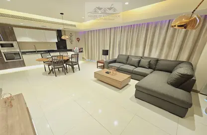 Living / Dining Room image for: Apartment - 2 Bedrooms - 2 Bathrooms for rent in Janabiya - Northern Governorate, Image 1