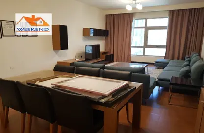 Living / Dining Room image for: Apartment - 2 Bedrooms - 3 Bathrooms for rent in Al Juffair - Capital Governorate, Image 1