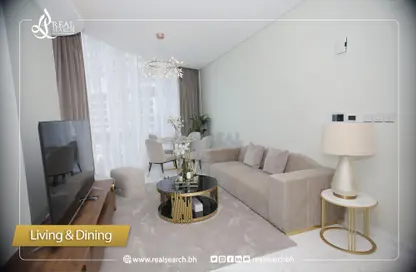 Living Room image for: Apartment - 1 Bedroom - 1 Bathroom for rent in Bahrain Bay - Capital Governorate, Image 1