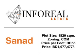 Land for sale in Sanad - Central Governorate