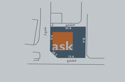 2D Floor Plan image for: Land - Studio for sale in Al Burhama - Manama - Capital Governorate, Image 1