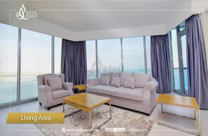 Living Room image for: Apartment - 2 Bedrooms - 3 Bathrooms for rent in Danat Al Bahrain - Southern Governorate, Image 1