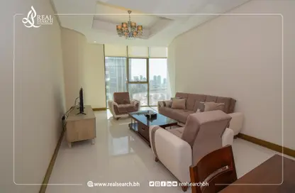 Living Room image for: Apartment - 1 Bedroom - 2 Bathrooms for rent in Seef - Capital Governorate, Image 1