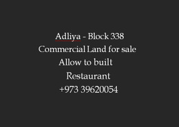 Commercial Land sale in Adliya Block 338