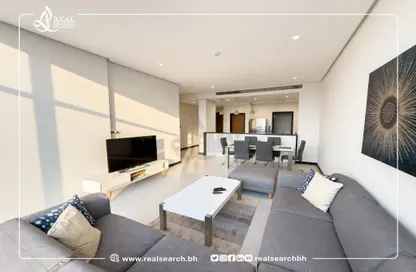 Living / Dining Room image for: Apartment - 2 Bedrooms - 2 Bathrooms for rent in Reef Island - Capital Governorate, Image 1
