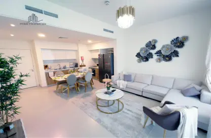 Living / Dining Room image for: Apartment - 2 Bedrooms - 2 Bathrooms for rent in Marassi Boulevard - Diyar Al Muharraq - Muharraq Governorate, Image 1