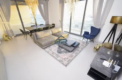 Living / Dining Room image for: Apartment - 4 Bedrooms - 4 Bathrooms for rent in Marassi Al Bahrain - Diyar Al Muharraq - Muharraq Governorate, Image 1