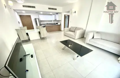 Living / Dining Room image for: Apartment - 2 Bedrooms - 2 Bathrooms for rent in Al Juffair - Capital Governorate, Image 1