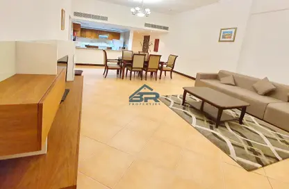 Living / Dining Room image for: Apartment - 3 Bedrooms - 2 Bathrooms for rent in Al Juffair - Capital Governorate, Image 1