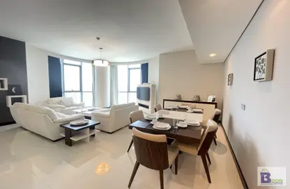 Living / Dining Room image for: Apartment - 2 Bedrooms - 3 Bathrooms for sale in Al Juffair - Capital Governorate, Image 1