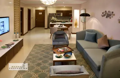 Living / Dining Room image for: Apartment - 1 Bedroom - 1 Bathroom for rent in Al Juffair - Capital Governorate, Image 1