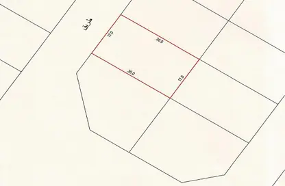 2D Floor Plan image for: Land - Studio for sale in Al Bareh - Diyar Al Muharraq - Muharraq Governorate, Image 1
