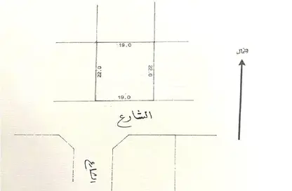 صورة لـ مخطط ثنائي الأبعاد أرض - استوديو للبيع في قلالي - المحرق ، صورة رقم 1