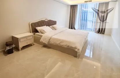 Room / Bedroom image for: Apartment - 1 Bathroom for rent in Canal View - Dilmunia Island - Muharraq Governorate, Image 1
