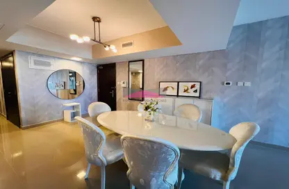 Dining Room image for: Apartment - 2 Bedrooms - 2 Bathrooms for rent in Tala Island - Amwaj Islands - Muharraq Governorate, Image 1