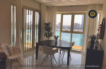 Dining Room image for: Apartment - 1 Bedroom - 2 Bathrooms for sale in Reef Island - Capital Governorate, Image 1