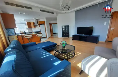 Living Room image for: Apartment - 1 Bedroom - 2 Bathrooms for rent in Al Burhama - Manama - Capital Governorate, Image 1