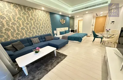 Living / Dining Room image for: Apartment - 1 Bathroom for sale in Al Juffair - Capital Governorate, Image 1