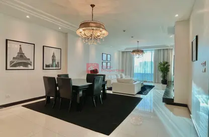 Living / Dining Room image for: Apartment - 3 Bedrooms - 4 Bathrooms for rent in Al Juffair - Capital Governorate, Image 1