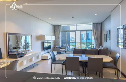 Living / Dining Room image for: Apartment - 3 Bedrooms - 5 Bathrooms for sale in Reef Island - Capital Governorate, Image 1