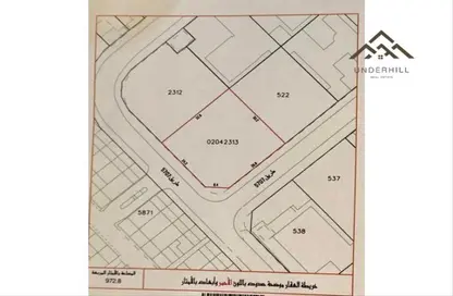 2D Floor Plan image for: Land - Studio for sale in Najma - Amwaj Islands - Muharraq Governorate, Image 1