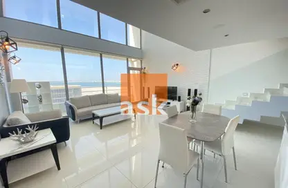 Living / Dining Room image for: Duplex - 3 Bedrooms - 4 Bathrooms for rent in Al Juffair - Capital Governorate, Image 1