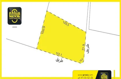 2D Floor Plan image for: Land - Studio for sale in Karzakkan - Northern Governorate, Image 1