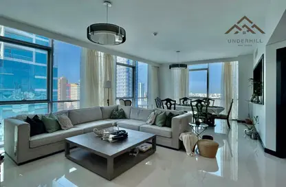 Living / Dining Room image for: Apartment - 3 Bedrooms - 4 Bathrooms for sale in Al Juffair - Capital Governorate, Image 1
