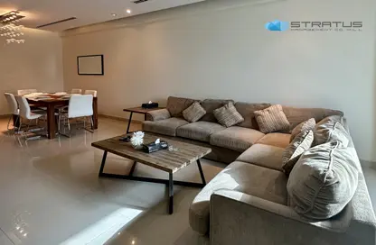 Living / Dining Room image for: Apartment - 2 Bedrooms - 3 Bathrooms for rent in Reef Island - Capital Governorate, Image 1