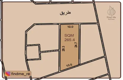 2D Floor Plan image for: Land - Studio for sale in Jid Al Haj - Northern Governorate, Image 1