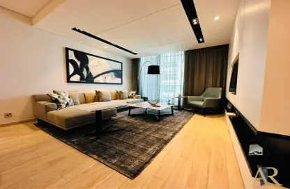 Living Room image for: Apartment - 2 Bedrooms - 2 Bathrooms for rent in Amwaj Marina - Amwaj Islands - Muharraq Governorate, Image 1