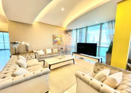 Living Room image for: Penthouse - 3 bedrooms - 5 bathrooms for rent in Reef Island - Capital Governorate, Image 1