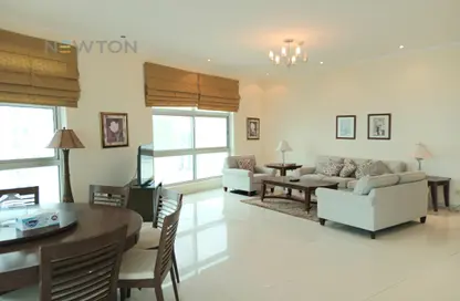 Living / Dining Room image for: Apartment - 3 Bedrooms - 3 Bathrooms for rent in Amwaj Avenue - Amwaj Islands - Muharraq Governorate, Image 1
