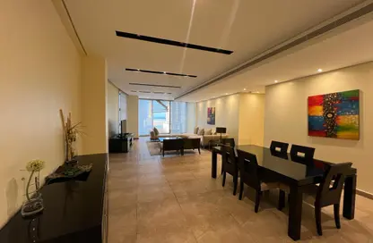 Living / Dining Room image for: Apartment - 2 Bedrooms - 3 Bathrooms for rent in Sanabis - Manama - Capital Governorate, Image 1