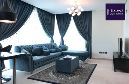 Living Room image for: Apartment - 1 Bedroom - 1 Bathroom for rent in Hoora - Capital Governorate, Image 1