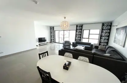 Living / Dining Room image for: Apartment - 2 Bedrooms - 2 Bathrooms for sale in Tala Island - Amwaj Islands - Muharraq Governorate, Image 1