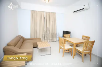 Living / Dining Room image for: Apartment - 1 Bedroom - 1 Bathroom for rent in Diyar Al Muharraq - Muharraq Governorate, Image 1