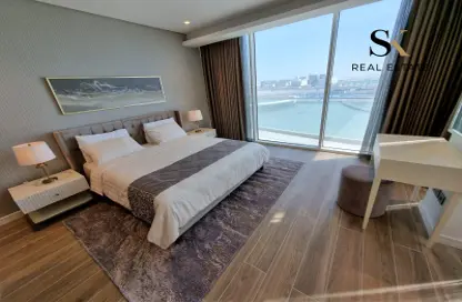 Room / Bedroom image for: Apartment - 3 Bedrooms - 4 Bathrooms for rent in Canal View - Dilmunia Island - Muharraq Governorate, Image 1