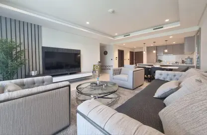Living Room image for: Apartment - 2 Bedrooms - 3 Bathrooms for rent in Canal View - Dilmunia Island - Muharraq Governorate, Image 1